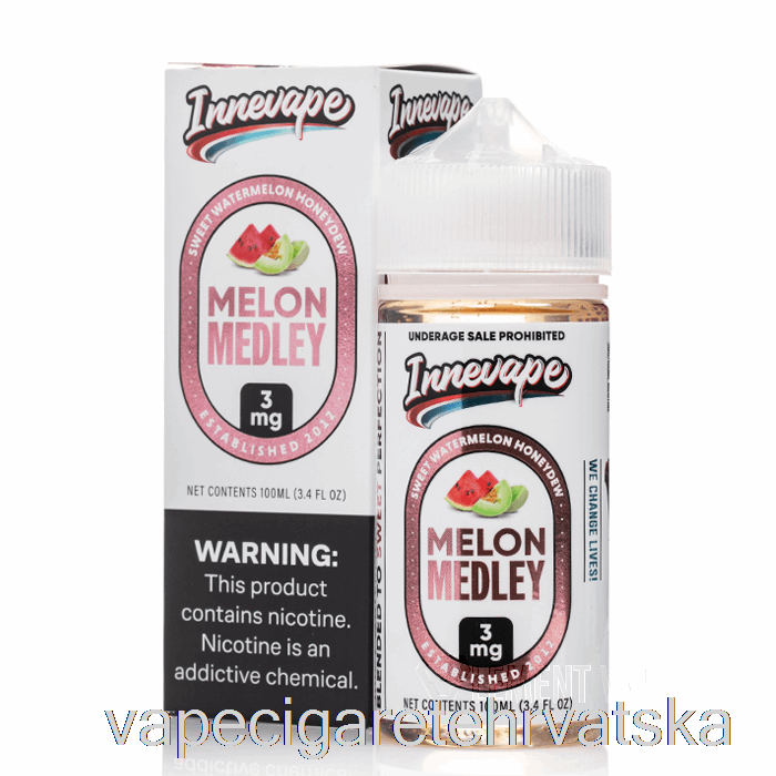 Vape Cigarete Melon Medley - Innevape E-tekućine - 100 Ml 3 Mg